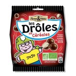 Drôles de céréales enrobées de chocolat noir en grand sachet de 100 g Drôles de céréales enrobées de chocolat noir en grand sachet de 100 g