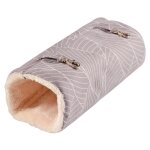 Elm tunnel suspendu en peluche m pour rongeurs coloris beige - 27 x 12 x 12 cm Elm tunnel suspendu en peluche m pour rongeurs coloris beige - 27 x 12 x 12 cm