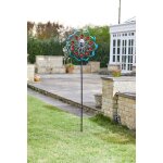 Éolienne solaire lumineuse avec boule en verre craquelé sur pique smart garden - 31 x Éolienne solaire lumineuse avec boule en verre craquelé sur pique smart garden - 31 x