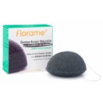 Eponge konjac naturelle au charbon de bambou florame �tui