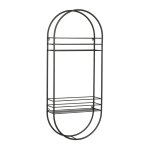 Etag�re andreas coloris noir en m�tal - 21 x 11 x 7, 5 cm