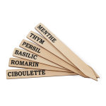 tiquettes aromatiques en bois