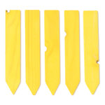 Etiquettes jaunes en bois � planter x5 - 15 cm