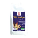 Farine de bls anciens demi complte t80 bio en sachet de 1 kg