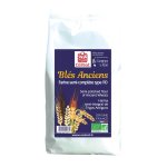 Farine de bls anciens t110 bio en sac de 1 kg