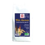 Farine de bls anciens t65 bio en sac de 1 kg