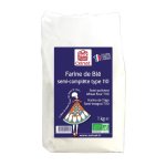 Farine de bl complte t110 bio en sachet de 1 kg