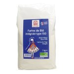 Farine de bl intgrale t150 bio en sachet de 1 kg