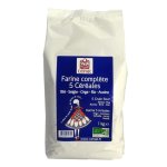Farine complte 5 crales bio en sachet de 1 kg