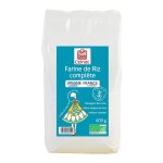 Farine complète de riz de camargue bio celnat - 400 g Farine complète de riz de camargue bio celnat - 400 g