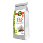 Farine de millet brun sauvage bio en sachet de 500 g