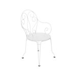 Fauteuil de jardin montmartre fermob blanc Fauteuil de jardin montmartre fermob blanc
