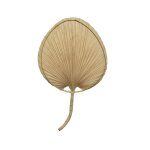 Feuille de palme pour dcoration murale coloris beige - 41 x 68 x 1 cm