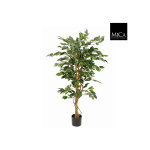 Ficus benjamina artificiel vert en pot plastique h 150 x Ø 85 cm Ficus benjamina artificiel vert en pot plastique h 150 x Ø 85 cm