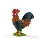 Figurine coq s�rie animaux de la ferme 2, 8x6, 2x6, 6 cm