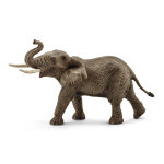 Figurine elphant d afrique mle srie animaux sauvages 19, 5x9x12, 3 cm