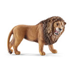 Figurine lion rugissant s�rie animaux sauvages 10, 7x4, 6x6, 6 cm