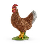 Figurine poule s�rie animaux de la ferme 4, 2x2, 5x5, 5 cm