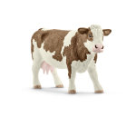 Figurine vache simmental s�rie animaux de la ferme 13x4x7, 7 cm