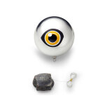 Flotteur anti - hrons pour bassin coloris argent pontec pondoscare ball  15 cm