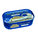 Foie de morue au naturel - phare d'eckm�lh 121 g phare d'eckm�hl