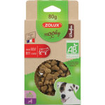 Friandises pour chien mooky bio woofies au boeuf en étui de 80 g Friandises pour chien mooky bio woofies au boeuf en étui de 80 g