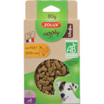 Friandises pour chien mooky bio woofies au poulet en étui de 80 g Friandises pour chien mooky bio woofies au poulet en étui de 80 g