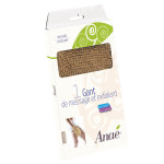 Gant en jute et coton marron