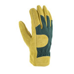 Gants petits travaux en élasthanne et cuir coloris marron taille 8 Gants petits travaux en élasthanne et cuir coloris marron taille 8