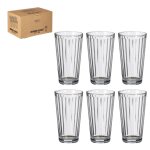 Gobelet coloris transparent en verre aqua long drinck 6 pices - 41 cl