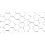 Grillage galvanex maille hexagonale 2, 5 cm acier galvanis gris l10 m x h100 cm