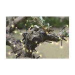 Guirlande lumineuse led solaire � lumi�re anim�e blanc froid - 40 m