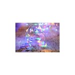 Guirlande solaire 75 micro led blanc pur fixes c�ble argent blach�re illumination - 7