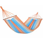 Hamac coloris orange bleu en polypropyl�ne jobek hamac kolor - 300 x 100 cm