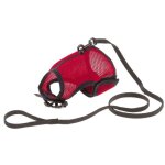 Harnais pour lapin ou chat en filet nylon coloris rouge ferplast jogging xl