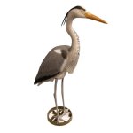 H�ron sur 2 pattes en polyr�sine 87 cm