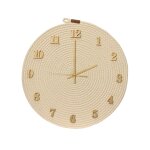 Horloge coloris marron en bois -  46 cm