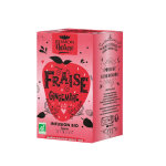 Infusion fraise gingembre bio en briquette carton de 16 cl