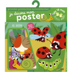 Au jardin je d�core mon poster avec les gommettes 18 mois �ditions lito