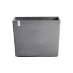 Jardini�re paris coloris gris en plastique recycl� ecopots - 99 x 46 x 50 cm