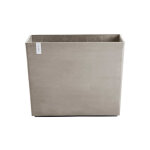Jardini�re paris coloris taupe en plastique recycl� ecopots - 99 x 46 x 50 cm