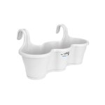 Jardini�re corsica triple blanc l53x27xh26 cm