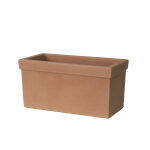 Jardini�re en plastique coloris terre de sienne euro3plast balaustra - 100 cm
