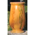 Jarre  huile flamme en terre cuite maille h 71 x  40 cm