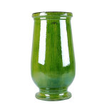 Jarre  huile verte en terre cuite maille h 71 x  40 cm