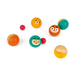 Jeu de 6 boules en bois et 2 cochonnets janod ma petite pétanque Jeu de 6 boules en bois et 2 cochonnets janod ma petite pétanque