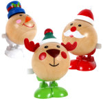 Jouet en bois avec remontoir 3 mod�les assortis � 4 x h 6, 5 cm