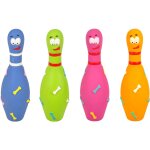 Jouet pour chien en latex quille de bowling flamingo - 20 cm