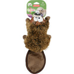 Jouet peluche sonore castor marron 24x16x11 cm