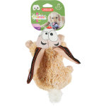 Jouet peluche sonore lapin beige 25, 5x16x11 cm
